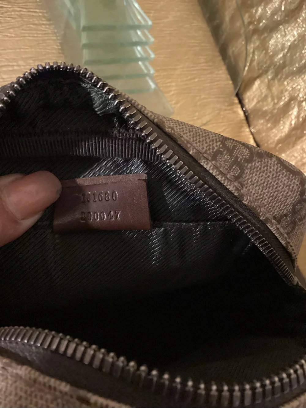 Gucci Beige and Brown GG Canvas Messenger Bag